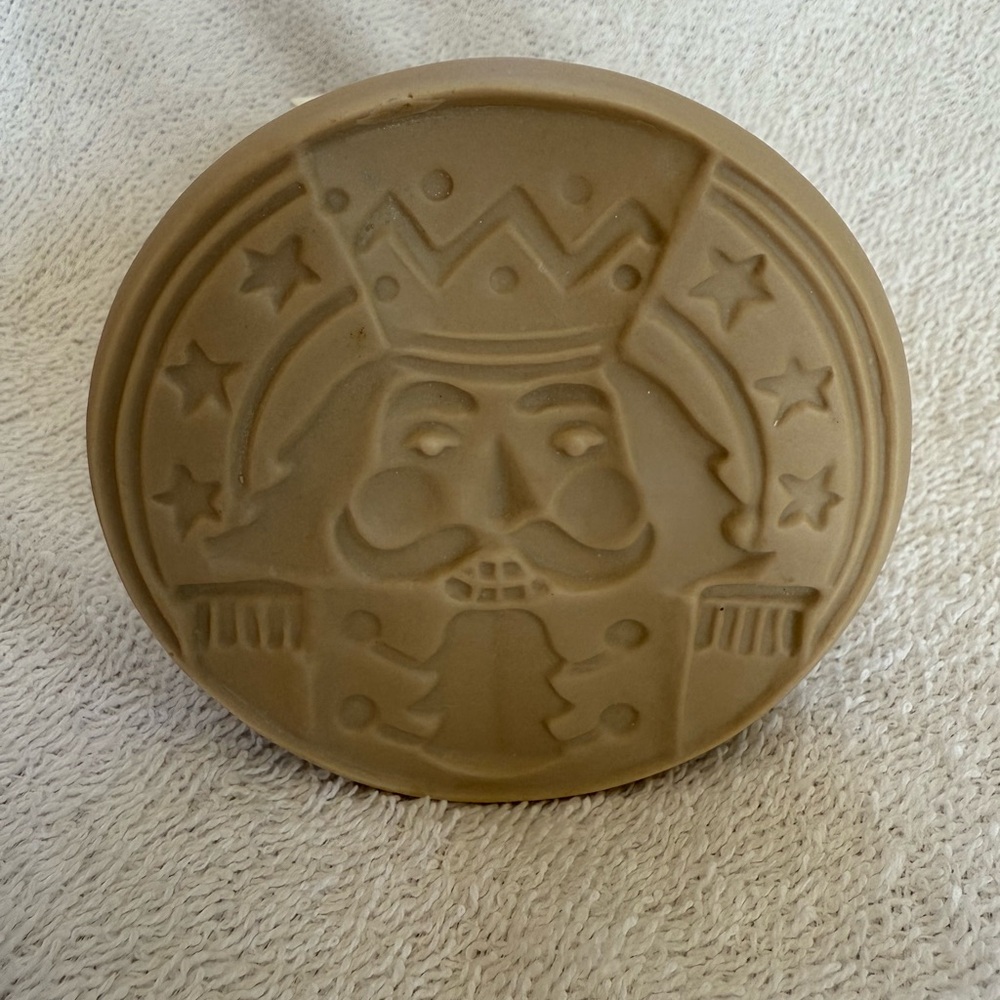 Brown Bag Nutcracker Cookie Stamp Press Christmas with Recipe Booklet - Picture 2 of 4